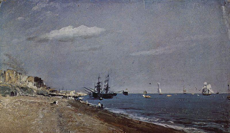 Beach of Brighton with sailing boats, John Constable